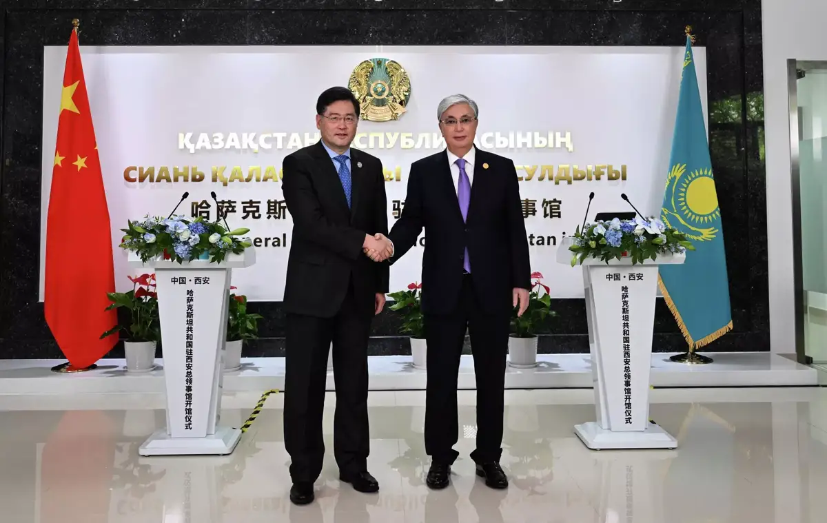 Касым-Жомарт Токаев открыл Генеральное консульство Казахстана в Сиане
Касым-Жомарт Токаев открыл Генеральное консульство Казахстана в Сиане
- Sputnik Казахстан, 1920, 19.05.2023